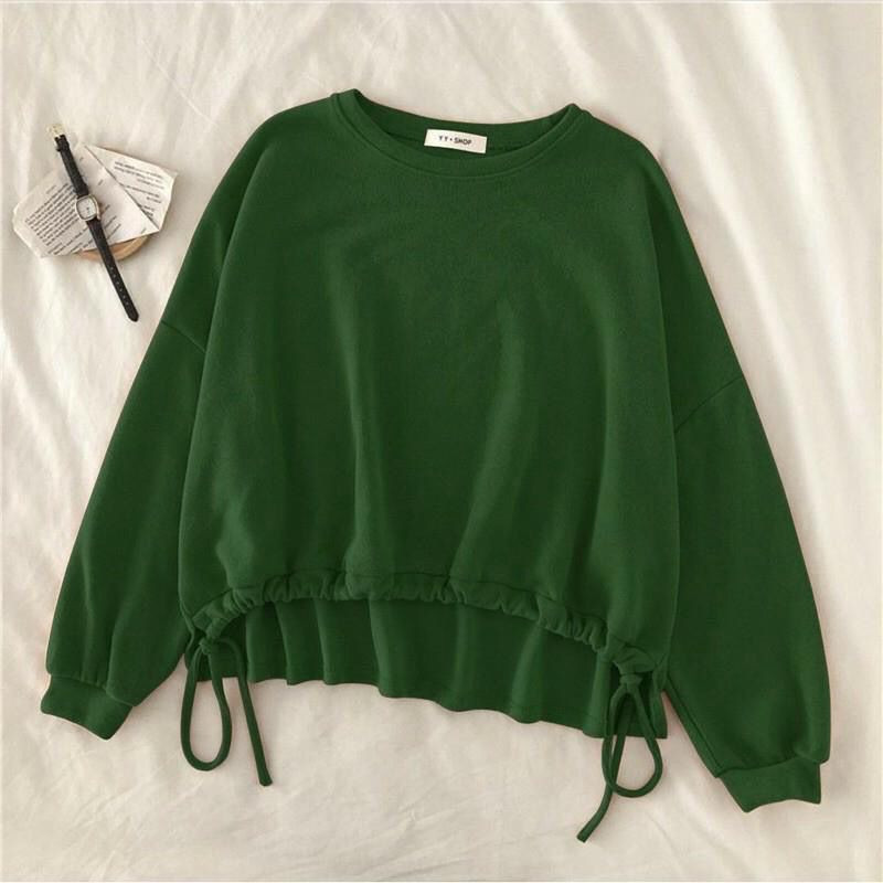 Suzy sweater crop army (GKS legok)