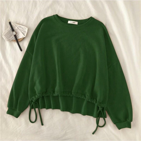 Suzy sweater crop army (GKS legok)
