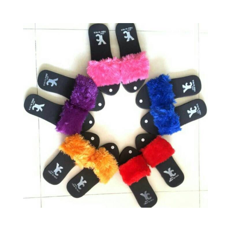 Sendal flat unyu pink 38  (GKS Legok)