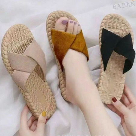 Sendal ethic silang hitam 39 (GKS Legok)
