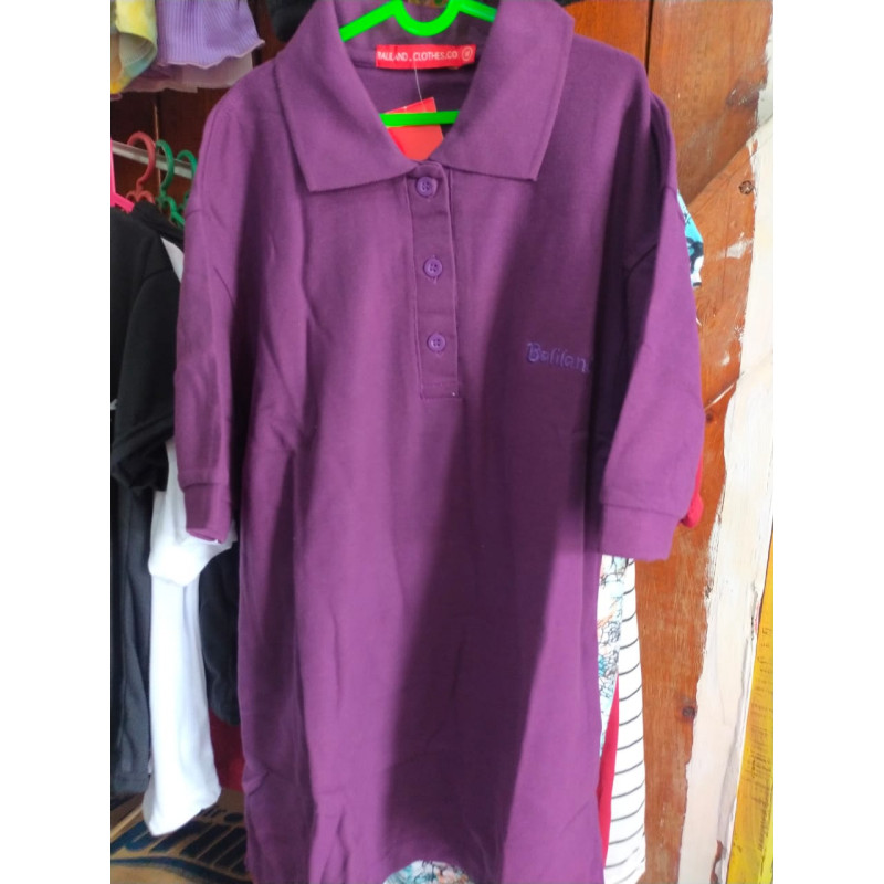 Baju polo wanita (ungu gelap) (GKS Legok)